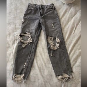 distressed ripped jeans